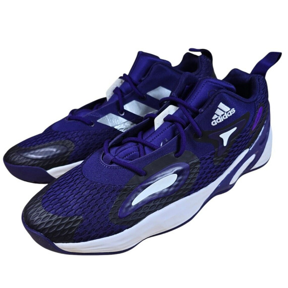 ADIDAS Sneakers Mens 16 Exhibit A Purple Basketball Shoes Rare Trendy Streetwear main image 6